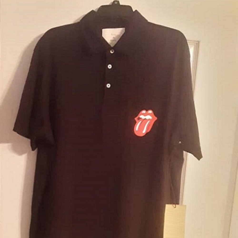 Polo Shirt Rolling Stones Pocket Black M, L, XL